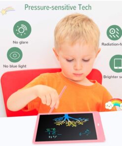 TEKFUN LCD Writing Tablet Doodle Board, 10inch Colorful Drawing Tablet Writing Pad, Girls Gifts Toys for 3 4 5 6 7 Year Old Girls Boys (Pink) Pink 10in 28 71IP4NrwrRL