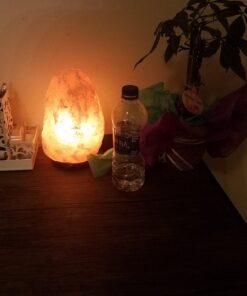 Windsor Seasons Hand Crafted Natural Large 9-Inch Crystal Himalayan Salt Lamp with Neem Wood Base, 6-Feet Cord, Dimmer Switch and Bulb 49 71IQe2mwXuL