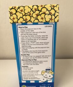 Learning Resources Pop for Letters, Early Phonics Game, Alphabet Recognition, ABCs, 8 Pop Cards, Ages 4+, Grades PreK+ 20 71IREYKQpML