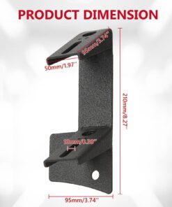 Dual A-Pillar Light Brackets - ALAVENTE Dual Lower Windshield LED Work Light Mounts Kit For 2007-2018 Jeep Wrangler JK/JKU (Pair, Black) Lower Windshield Dual Brackets 33 71IRsd2yg6L