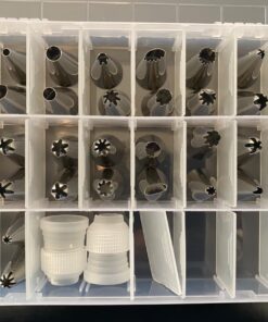 Bakers dozen Premium Piping Bags 12" with Extra Tickness | 100 Disposable Pastry Bags with 1 Coupler and 2 Ties | Kitchen Icing Bags | Cake Decoration Piping Bags | Anti-Burst and Non-slip Piping Bag 12 IN 100 Pastry Bags Pieces 47 71IRxNs8aL