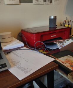 Alternative view of Canon PIXMA MG3620 Wireless All-In-One Color Inkjet Printer with Mobile and Tablet Printing, Red, 17.7 (W) X 12.0 (D) X 6.0 (H)