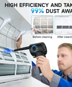 Air Duster for Computer Keyboard Cleaning - Cordless, Rechargeable 6000mAh Battery,Powerful Brushless Motor and 10W Fast Charging Air Duster Compressed Air TAD03 12 71ISdBqNDEL