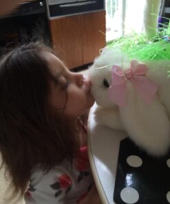 Bearington Bunny Rabbit White Plush Egg Basket Stuffed Animal, Adorable, Soft and Cuddly, Great Gift for Kids of All Ages, Birthdays, Holidays and Special Occasions, 12 x 13 inches Brown Bunny Rabbit 13 71ISp3T1NiL