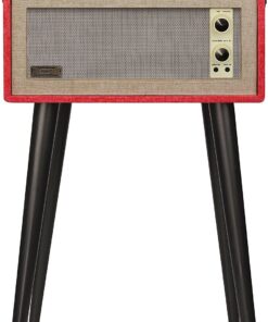 Crosley CR6233D-RE Dansette Bermuda Portable Vinyl Record Player Turntable with Aux-In and Bluetooth, Red 15 71IT2pkv0OL