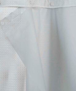 Alternative view of Hookless RBH14HH12 Polyester with PEVA Snap-In Shower Curtain Liner, Frosty White, 70 X 54in