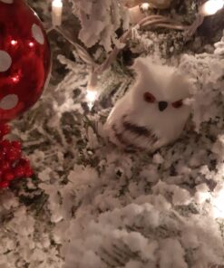 Kurt Adler C2289 5.1" Silver Hanging Owl Christmas Ornament 2 Assorted 45 71ITEVAfX9L