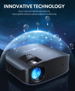 GooDee Projector 4K With WiFi And Bluetooth Supported, FHD 1080P Mini Projector For Outdoor Moives, 5G Video Projector For Home Theater Dolby Audio Zoom Portable Projector TV Stick PPT (YG600 Plus) Titanium Grey 32 71ITggcSZbL
