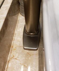 BWE Stainless Steel Deck Plate 6" Sink Hole Cover for Brushed Nickel Bathroom Sink Faucet 1 or 3 Hole Vessel Vanity Basin Outside Cover Cap Oval Commercial 13 71IThe0It L