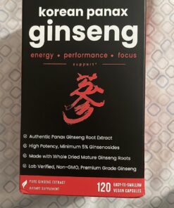 NutraChamps Korean Red Panax Ginseng Capsules | Extra Strength Ginsenosides for Energy, Focus, Performance, Vitality & Immune Support | Korean Red Ginseng Root Extract Powder Supplement | Vegan Pills 26 71IUow9YltL