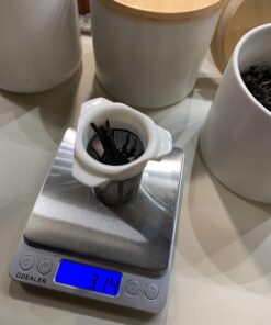 GDEALER Food Scale, 0.001oz/0.01g Precise Digital Kitchen Scale Gram Scales Weight Food Coffee Scale Digital Scales for Cooking Baking Stainless Steel Back-lit LCD Display Pocket Small Scale, Silver 28 71IUwpnhUHL