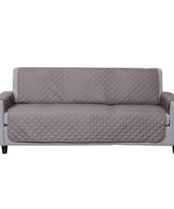 Furhaven Water-Resistant & Reversible Sofa/Couch Cover Protector for Dogs, Cats, & Children - Two-Tone Pinsonic Quilted Living Room Furniture Cover - Gray/Mist, Sofa Reversible Two Tone Gray & Mist 18 71IUxxIb0zS