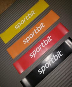 Sportbit Exercise Resistance Bands Set of 5 + Bag | Best Elastic Resistance Loop Bands for Stretching, Yoga, Physical Therapy, Workout, Home Fitness and Sport 42 71IVjnQ7UL