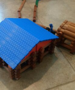 LINCOLN LOGS – Oak Creek Lodge – 137 Pieces - Real Wood Logs-Ages 3+ - Best Retro Building Gift Set for Boys/Girls – Creative Construction Engineering – Top Blocks Game Kit - Preschool Education Toy Classic 30 71IVseQrj6L