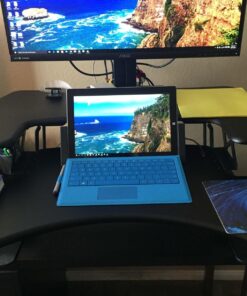 Vari - VariDesk Pro Plus 36 - Desktop Standing Desk Converter - Adjustable Desk Riser with 11 Height Settings - Sit Stand Desk Dual Monitor Standing Desk Riser with Spring Loaded Lift (Black) Black 39 71IWAPQu6eL