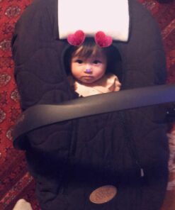 Cozy Cover Infant Car Seat Cover (Black Quilt) - The Industry Leading Infant Carrier Cover Trusted by Over 6 Million Moms Worldwide for Keeping Your Baby Cozy & Warm Black 19 71IWCGK53OL