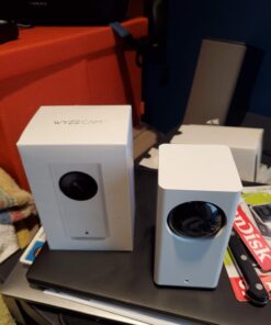 Wyze Cam 1080p Pan/Tilt/Zoom Wi-Fi Indoor Smart Home Camera with Night Vision, 2-Way Audio, Works with Alexa & the Google Assistant, White - WYZECP1 Wyze Cam Pan 61 71IWejI91ZL