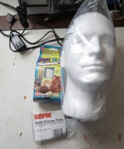 Male Mannequin White Styrofoam Head by foam head 15 71IWpt XONL