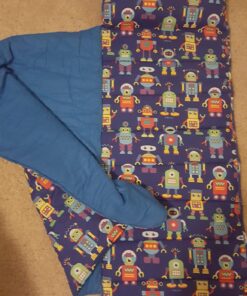 Wildkin Original Nap Mat with Reusable Pillow for Boys & Girls, Perfect for Elementary Daycare Sleepovers, Features Hook & Loop Fastener, Cotton Blend Materials Nap Mat for Kids (Robots) Robots 35 71IY8TctSGL