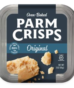 ParmCrisps - Original Cheese Parm Crisps, Made Simply with 100% REAL Parmesan Cheese |Healthy Keto Snacks, Low Carb, High Protein, Gluten Free, Oven Baked, Keto-Friendly| 3oz (Pack of 4) 8 71IYR zOOjL