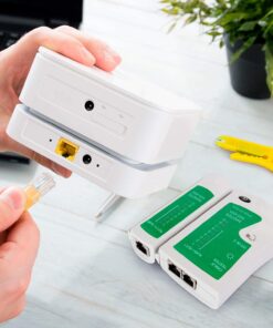 SGILE 9-in-1 Portable Crimping Tool Kit, 8P8C 6P6C 4P4C Connectors, RJ11/RJ12/RJ45 Cat5 Cat5e Network/Phone Cable Tester, Black 23 71IYR3xQgcL