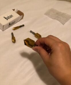 Baban Countersink Drill Bit,Countersink Drill Bit Set 6 Pcs 1/4'' Hex Shank HSS 5 Flute Countersink 90 Degree Center Punch Tool Sets for Wood Quick Change Bit 6mm-19mm 44 71IYZuIuUL