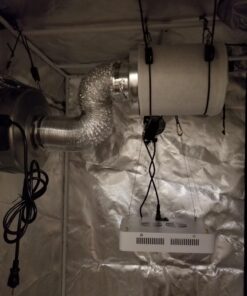 iPower 4 Inch 190 CFM Inline Carbon 8 Feet Combo for Grow Tent Ventilation, 4" Fan Filter Ducting, Silver 19 71IYws7Kg2L