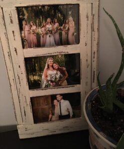 PRINZ Homestead Collage Frame for Three Photos in Antique Finish, White, 4 x 6" Antique White 20 71IZJ06TNeL 1