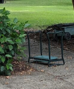 Ohuhu Garden Kneeler and Seat, Heavy Duty Garden Stool with EVA Foam Kneeling Pad, Foldable Gardening Bench with 2 Tool Pouches, 2-in-1 Portable Gardening Supplies, Idea Gifts for Women Men Seniors 58 71IaWrtW92L