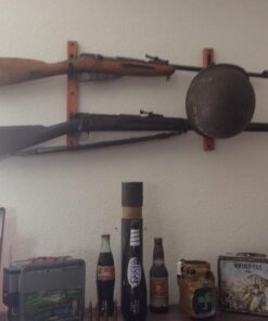 Creative Displays Two Place Gun Rack FlatIron TM Gun Rack Horizontal Hardwood Shotgun Rifle Fishing Rod Hanger (pair) (Handmade in Minnesota) 10 71IbCW3VNEL