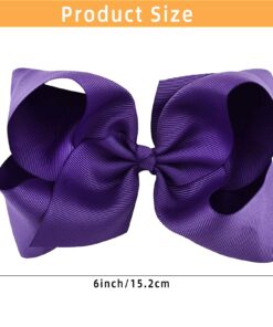 20pcs Hair Bows for Girls, CN 6inch Grosgrain Ribbon Bows Alligator Clips, Cute Hair Accessories for Baby Toddlers Kids Infants Children 6 Inch (Pack of 20) 16 71IbCx0vmvL