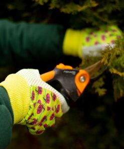 G & F 1852-3 Women Soft Jersey Garden Gloves, Women Work Gloves, 3-Pairs Green/Red/Blue per Pack 27 71IbE8bdm6L