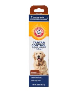 Arm & Hammer for Pets Tartar Control Enzymatic Toothpaste for Dogs | Reduces Plaque & Tartar Buildup | Safe for Puppies | Beef Flavor, 2.5 Ounces Dog Toothpaste Tartar Control - Beef 2.5 Ounce (Pack of 1) 21 71Icg2NJMiL