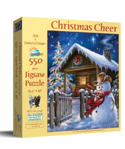 Alternative view of SUNSOUT INC - Christmas Cheer - 550 pc Jigsaw Puzzle by Artist: Dona Gelsinger - Finished Size 15.5" x 18" Christmas - MPN# 57148