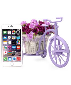 Louis Garden Nostalgic Bicycle Artificial Flower Decor Plant Stand (Purple) Purple 20 71IdLNtWnL