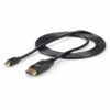 StarTech.com 6ft (2m) Mini DisplayPort to DisplayPort 1.2 Cable - 4K x 2K UHD Mini DisplayPort to DisplayPort Adapter Cable - Mini DP to DP Cable for Monitor - mDP to DP Converter Cord (MDP2DPMM6) 6 ft / 2 m Black Standard Packaging 81 71IeShYxHeL