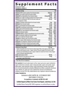 New Chapter Energy Supplement - Perfect Energy Multivitamin for Balanced Energy + Stress Support with B Vitamins + Vitamin D3 + Organic Non-GMO Ingredients - 96 ct 96 Count (Pack of 1) Energizing Multivitamin 15 71IfVupKqiL