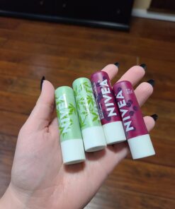 NIVEA Vegan Lip Care Variety Pack, Acai Seed Oil Shea Butter Lip Balm Sticks and Hemp Seed Oil Shea Butter Lip Balm Sticks, Pack of 4 Acai and Hemp 4 Count (Pack of 1) 61 71IfqunulIL