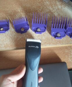 Andis 66345 Nano-Silver Magnetic Attachment 5 Combs with Long-Lasting Performance - Sizes 6", 8", 4", 3/8", 2", Provide Professional Haircuts and Styles – Purple Small (Pack of 1) 22 71Ig9qlbML