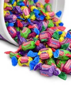 Tootsie Roll Dubble Bubble Holiday Size - 300 Count Resealable Tub of Individually Wrapped Fruit and Bubble Gum - Original, Watermelon, Apple and Grape Flavors - Peanut and Gluten Free, 47.6 Ounce Assorted 300 Count (Pack of 1) 15 71IgAhvgTOL