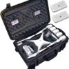 Case Club Pre-Cut Waterproof Drone Case with Wheels, Extension Handle & 2 Moisture Absorbing Silica Gel - Fits DJI Phantom 4 (Propellers On) 6 71IghThy5YL 3