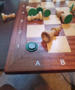 Wegiel Handmade European Professional Tournament Chess Pieces With Wood Storage Case 21 71IhGhHetxL