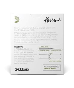 D'Addario Woodwinds Reserve Alto Saxophone Reeds - Sax Reeds - Thick Blank Reed for Rich, Warm Tone - 3.0 Strength, 10 Pack 6 71IiK8queUL