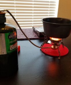 Kbrotech Camping Stove Adapter 1LB Propane Small Tank Input and a Lindal Valve EN417 Output Outdoor Cylinder LPG Canister Convert (Gray) Gray 18 71IjMhngyCL