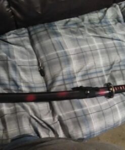 Auway 40" Orchid Tsuba Fully Handmade High Carbon Steel Full Tang Blade Real Japanese Katana Samurai Swords 22 71IjO9oaWkL