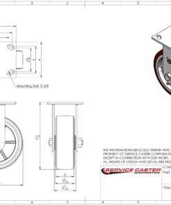 Service Caster Brand 6 Inch Heavy Duty Swivel Casters Set of 4 Polyurethane Caster Wheels – 3,600lbs. Total Capacity – 2 Swivel with Locking Brakes/2 Rigid with Roller Bearings 6" Wheel 2 Swivel w/2 Top Lock Brakes - 2 Rigid 11 71IjqiqGkmL
