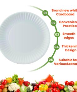 Perfect Stix Paper Plate by Kitchen Essentials, 9" (Pack of 300) Pack of 300ct 12 71Ikojavz5L