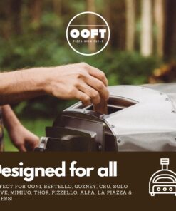 OOFT Pizza Oven Wood - 100% Kiln Dried Oak Cooking Wood - Perfect for Ooni, Gozney, Solo Stove & Other Brands - 12-14lb Box - High Heat & Slow Burn - Great for Grilling, Smoking, BBQ Wood (6 Inch) 6 Inch 12 71IlHOzDrCL