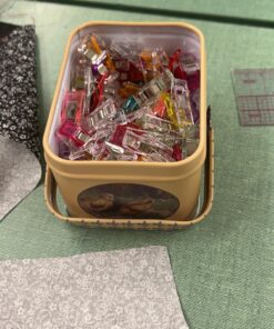 MumCraft Multipurpose Sewing Clips with Tin Box Package, Assorted Colors, Pack of 100 31 71IlJuaqvtL