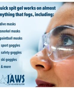 Jaws Spit Anti-Fog Gel Solution Defogger for Snorkel Mask, Scuba Divers, Paintball, Eye Wear, Sport Goggles, Made in The USA 1 Ounce (Pack of 1) 13 71IlrjfDztL